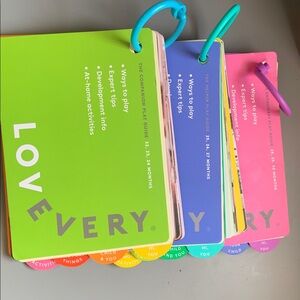 Lovevery Colorful Kids Activity Cards 22 to 30 months.